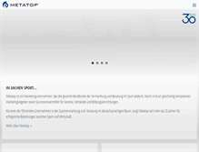Tablet Screenshot of metatop.ch